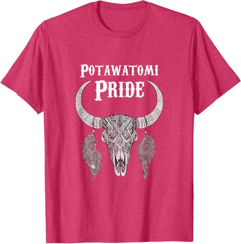 Vista 31 de Potawatomi Pride Tribe Native American Indian Buffalo Camiseta