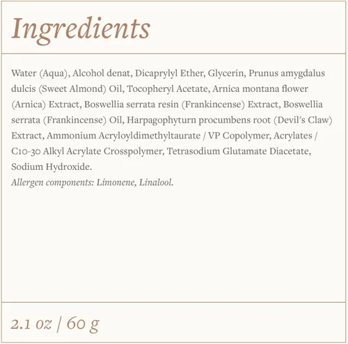 Vista 6 de Swiss Just Arnica Gel, Gel cremoso de árnica, 2.12 oz. Crema de árnica con garra de diablo y aceite de incienso. Una crema de masaje suave