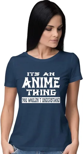 Vista 4 de Go All Out Camiseta con texto en inglés "It's an Anime Thing You Wouldn't Understand" para mujer Athletic Heather