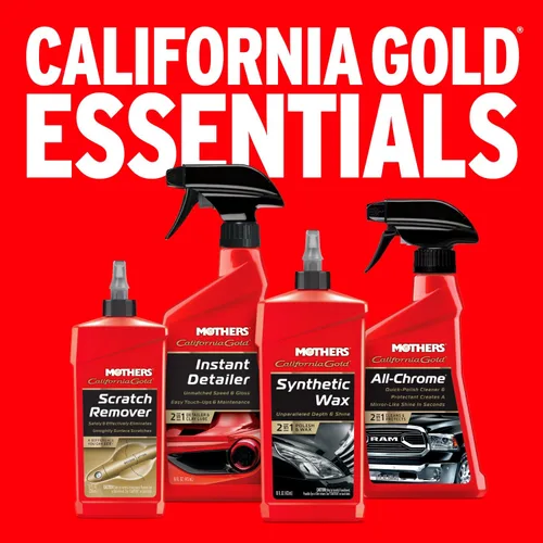 Vista 7 de Mothers cera sintética California Gold, 16 onzas Long-Lasting Protection, Micro-Encapsulated Polymers, Polishes, Enhances Depth, Gloss & Shine