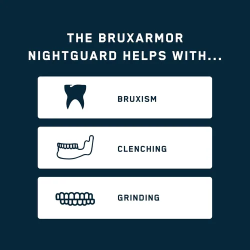 Vista 5 de BruxArmor - Protector de noche Bruxism para apretar y aliviar la molienda, protector nocturno Brux de ajuste personalizado, paquete de 2