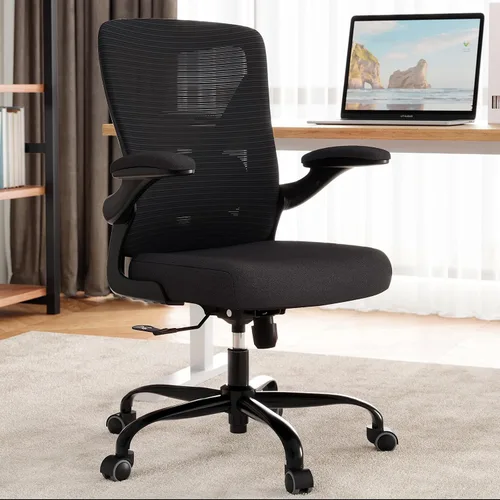 Vista 6 de Ergalithic Silla ergonómica de oficina – Sillas de escritorio de computadora en forma de X cómodas, silla de juegos de malla con respaldo alto
