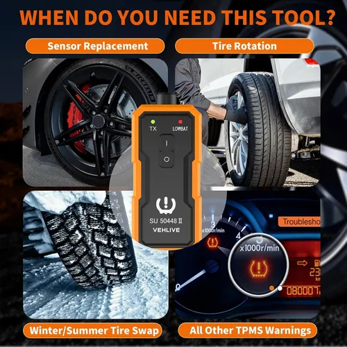 Vista 2 de Herramienta de reaprendizaje TPMS para sensor de neumáticos GM, versión mejorada EL-50448, herramienta de reinicio de activación del sistema
