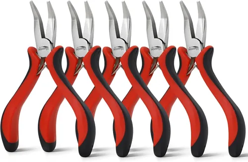 Vista 8 de Juego de alicates de punta redonda de 5 piezas para fabricación
