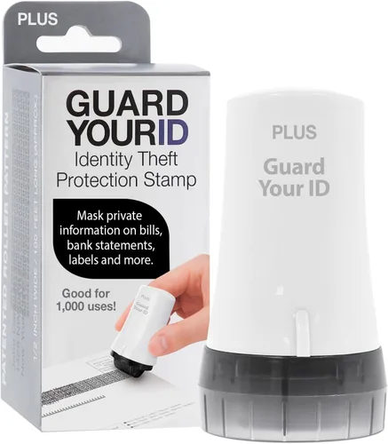 Vista 25 de Guard Your ID Advanced 2.0 Rodillos de goma para robo de identidad, borrador de dirección y prevención de seguridad (Paquete regular de 3, negro)