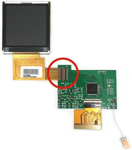 Vista 5 de Pantalla LCD para consola de color Game Boy kit de placa adaptador de pantalla LCD de repuesto