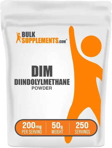Vista 9 de BulkSupplements. com DIM Powder - Polvo de diindolilmetano, suplemento DIM para hombres y mujeres, sin sabor y sin gluten, 200 mg por porción, 10 g