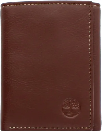 Vista 7 de Timberland Billetera triple de cuero para hombre con ventana de identificación