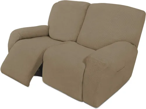 Vista 122 de Easy-Going Funda Elástica para Sofá Reclinable Cobertor de Sofá 4 Piezas Protector de Muebles Sofá Suave con Fondo Elástico Poliéster Spandex Tela