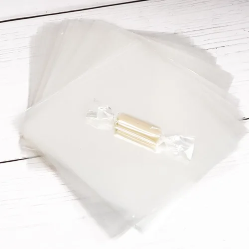 Vista 6 de DIYASY 600 unidades de envoltorios de dulces para caramelos, envoltura de celofán transparente, antiadherente, papel de cera para envolver dulces