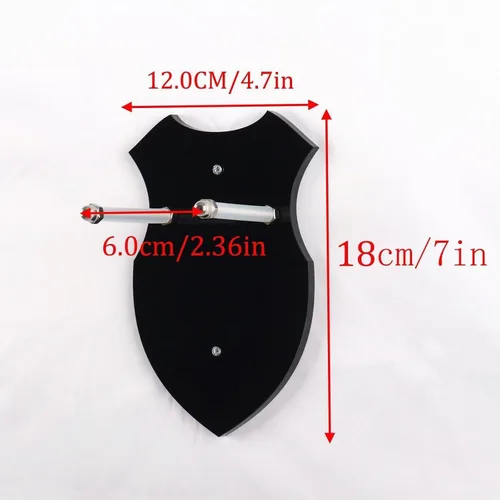 Vista 2 de WANLIAN Soporte de pared para espada, soporte de espada, gancho de pared, soporte de pared para espada, daga, hacha, keyblade sin pantalla vertical