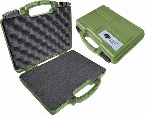 Vista 17 de Cedar Mill Fine Firearms Estuche para pistola aprobado por la TSA - Caja fuerte para pistola y pistola de 0.354 in, revólver - Estuche rígido