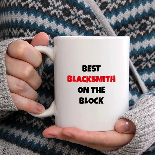 Vista 2 de Taza de café Best Blacksmith On The Block