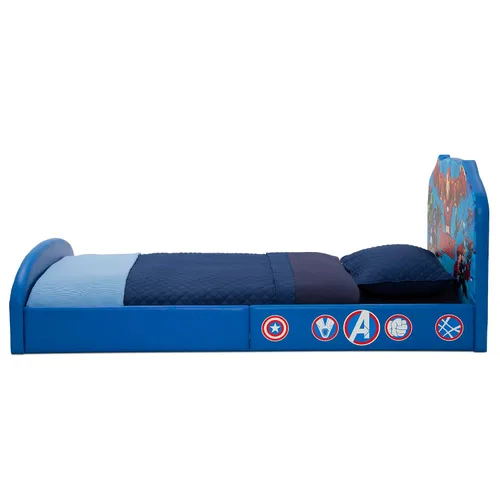 Vista 7 de Delta Children Cama individual tapizada Marvel Avengers, Azul