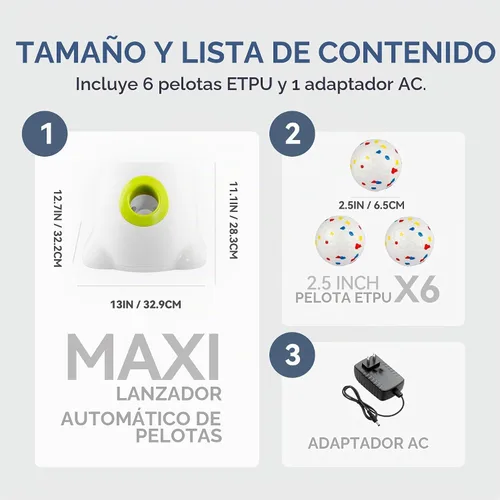 Vista 9 de AFP - Lanzador automático de bolas para perros con bola ETPU de 2.5