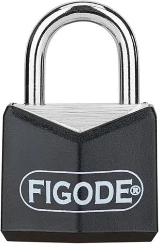 Vista 3 de FIGODE® Candado pequeño y ligero con llaves grandes, cerradura de aluminio cubierta negra, 3/4 pulgadas de ancho, candados de equipaje para maleta