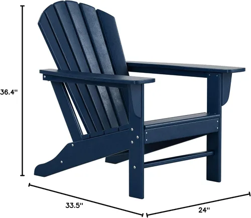 Vista 51 de WestinTrends Dylan - Silla Adirondack para exteriores (juego de 2), color blanco