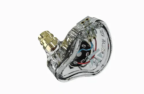 Vista 7 de H HIFIHEAR KBEAR KS1 - Auriculares intraurales con micrófono con graves profundos 1DD HiFi estéreo de aislamiento de ruido IEM con cable extraíble
