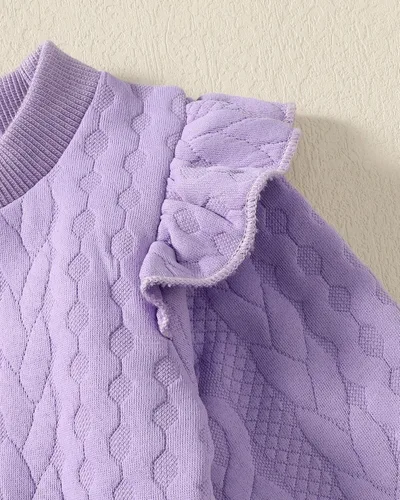 Vista 5 de Conjunto de ropa de bebé para niña, tops y pantalones, ropa para niñas pequeñas, sudaderas para bebés