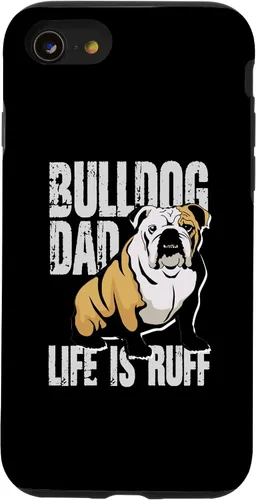 Vista 17 de iPhone 12 mini Bulldog Dad Life Is Ruff Funda propietaria de Bulldog Inglés