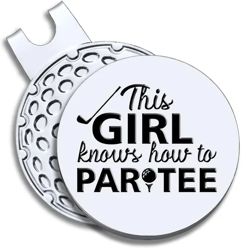 Vista 7 de Strong Woman Golfer Ball Marker with Magnetic Hat Clip, Funny Golf Accessories Gifts for Proud Women, Novelty Birthday Gifts for Women Golfer Fan