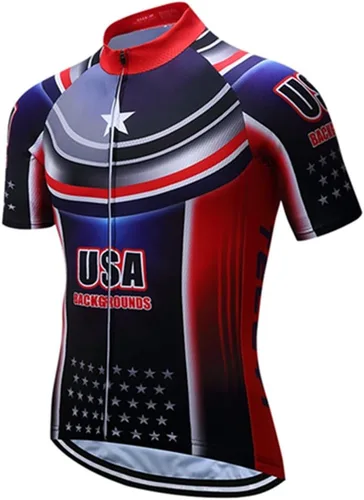 Vista 4 de Shenshan - Conjunto de camiseta de ciclismo de manga corta para hombre