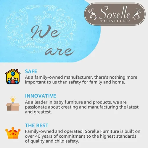 Vista 5 de Sorelle Furniture Sierra - Mesita de noche para bebé, mesita de noche para guardería, muebles de dormitorio para niños, mesita de noche de bebé