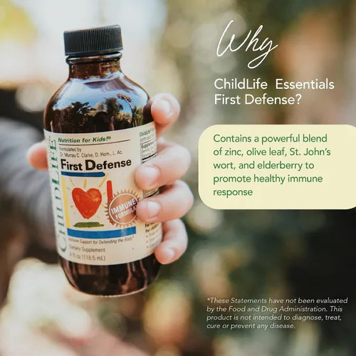 Vista 3 de CHILDLIFE ESSENTIALS First Defense - Apoyo inmunológico para niños, apoyo inmunológico para niños, niños pequeños de 1 a 3 años, bebés de 6 meses