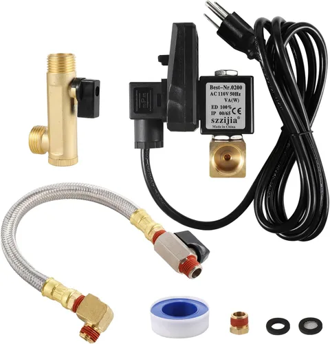 Vista 9 de 1/2 "AC 110V Tanque de agua automático cronometrado válvula de drenaje de acción directa de 2 vías Enchufe de EE. UU