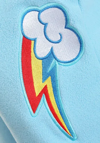 Vista 4 de Disfraz Enterizo de Mujer Rainbow Dash de My Little Pony Multicolor