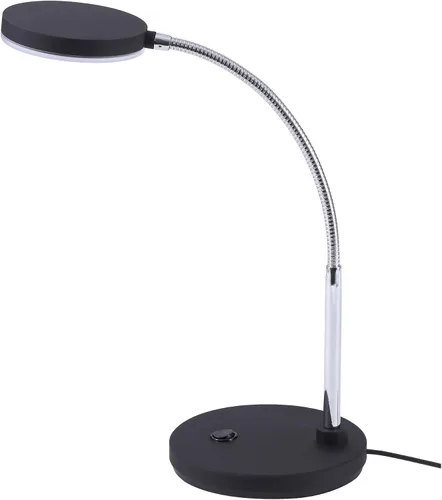 Vista 3 de Bostitch Lámpara de escritorio LED de cuello de cisne de metal, sin parpadeo, cabeza ajustable (VLED1800BK), color negro
