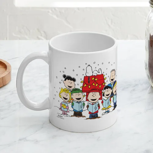 Vista 4 de CafePress Peanuts Gang Christmas Taza de Café de Cerámica de 11 oz (325 ml)
