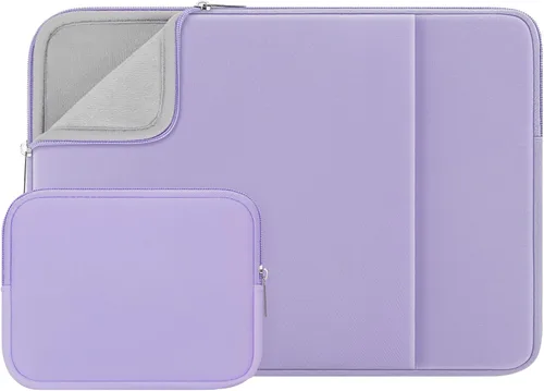 Vista 13 de RAINYEAR Funda para laptop de 11 pulgadas, bolsa de forro suave con bolsillo frontal y bolsa de accesorios, compatible con MacBook Neo A18 MacBook