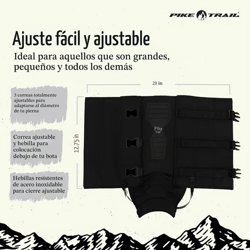 Vista 3 de Pike Trail Polainas de pierna de serpiente: protección de alto rendimiento para excursionistas y cazadores - Impermeable, protección contra