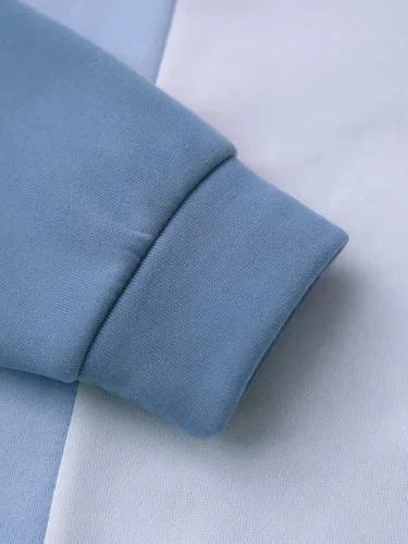 Vista 3 de Milumia Sudadera de manga larga con cuello redondo y estampado de letras para hombre