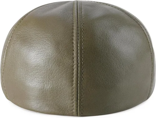 Vista 5 de VOBOOM Gorras de cuero Ivy Newsboy de 6 paneles Cabbie Boina Sombrero