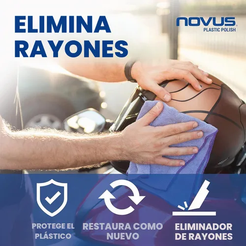 Vista 2 de NOVUS 7026 Plastic Clean & Shine #1 Botella de 2 onzas #1 Limpieza y brillo de plástico