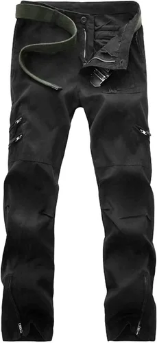 Vista 2 de MAGCOMSEN Pantalones tácticos para hombre, 9 bolsillos, pantalones de carga Ripstop