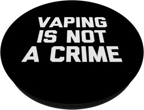 Vista 2 de Vaping is Not A Crime Camiseta divertida y genial vape fumar vaping PopSockets intercambiables PopGrip