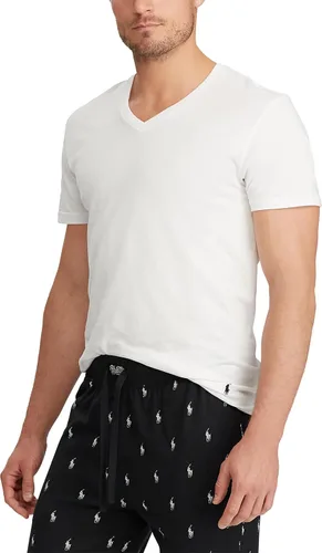 Vista 2 de Polo Ralph Lauren - Camiseta para hombre de corte clásico con cuello en V 3 piezas
