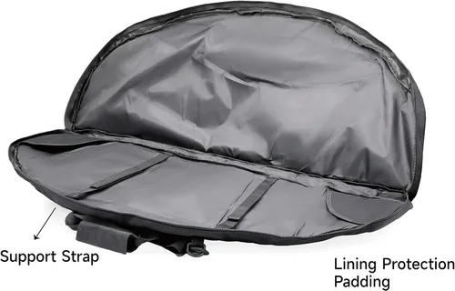 Vista 3 de Funda para Arco Compuesto TaktZeit Funda para Arco Suave para Caza de 36"/44" de Largo con Correa de Hombro Ajustable y Correa para Mochila