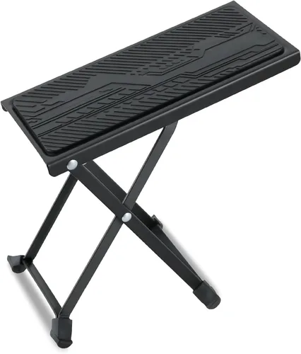 Vista 9 de EASTROCK Reposapiés de guitarra plegable ajustable de altura de hierro sólido para guitarra clásica