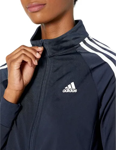 Vista 2 de adidas Chaqueta deportiva de 3 rayas Essentials Warm-Up Slim para mujer