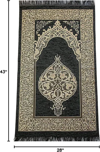 Vista 2 de ihvan online Juego de regalo de oración para hombres y mujeres, alfombra de oración musulmana, tapete de salah, cuentas Taasbih, Sagrado Corán