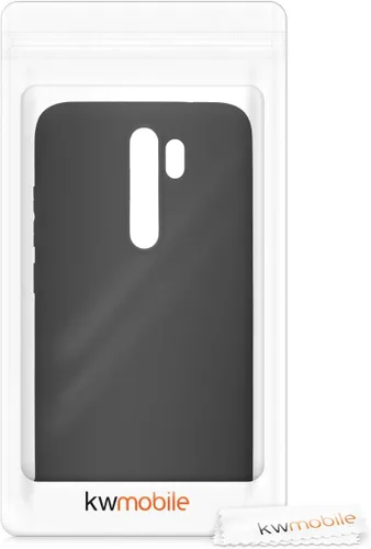Vista 7 de kwmobile Funda compatible con Xiaomi Redmi Note 8 Pro - Funda protectora de silicona TPU suave y delgada - Negro mate