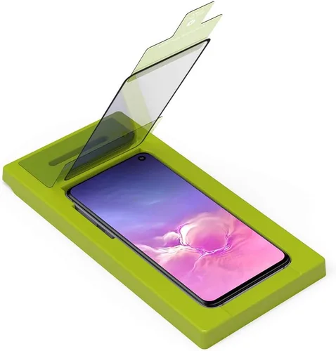 Vista 2 de PureGear Protector de pantalla de vidrio templado HD de máxima claridad para Samsung Galaxy S10e, protector de protección premium, precisión
