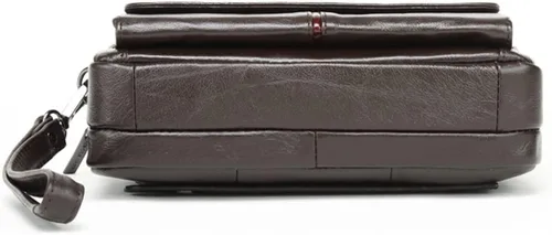 Vista 8 de KPYWZER Bolso de mano de cuero para hombre