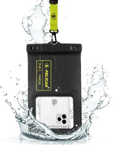 Vista 15 de Pelican Marine - Bolsa impermeable para teléfono IP68 con bolsillo de almacenamiento (grande) - Estuche impermeable flotante para teléfono