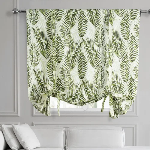 Vista 13 de HPD Half Price Drapes PRCT-TUD211A-63 - Cortinas de algodón estampado para oscurecer la habitación, cortina enrollable de globo para sala de estar