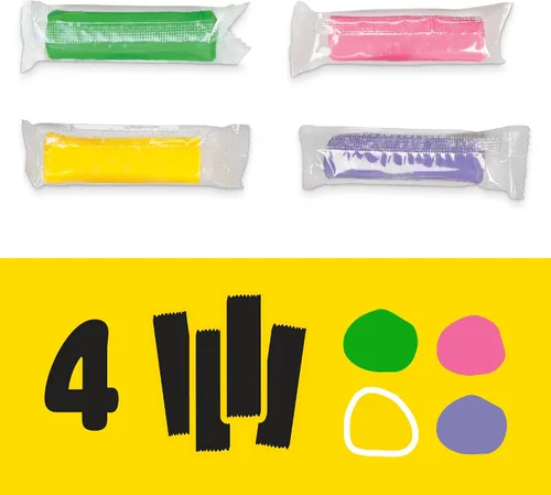 Vista 5 de Play-Doh Disney Junior Mickey Mouse Clubhouse, juego de juguetes apilables felices, juguetes preescolares, regalos de manualidades y arte para niños